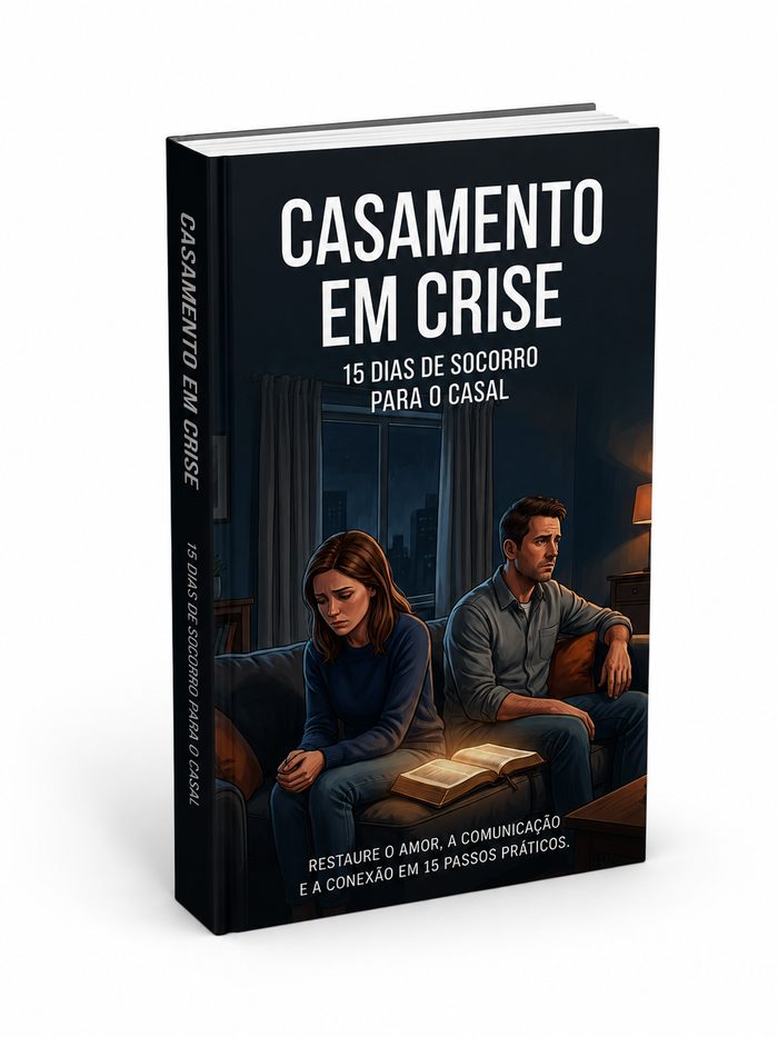 Capa do livro Casamento em Crise, 15 dias de socorro para o casal